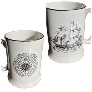 Large Sailboat Schooner Mariner's Tea Coffee Mug